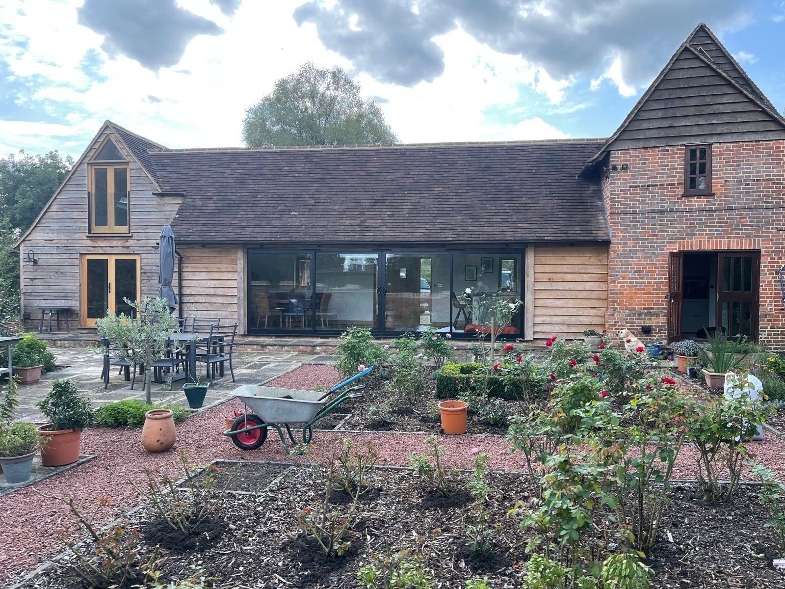 Restored oak-framed barn conversion · the renovation
